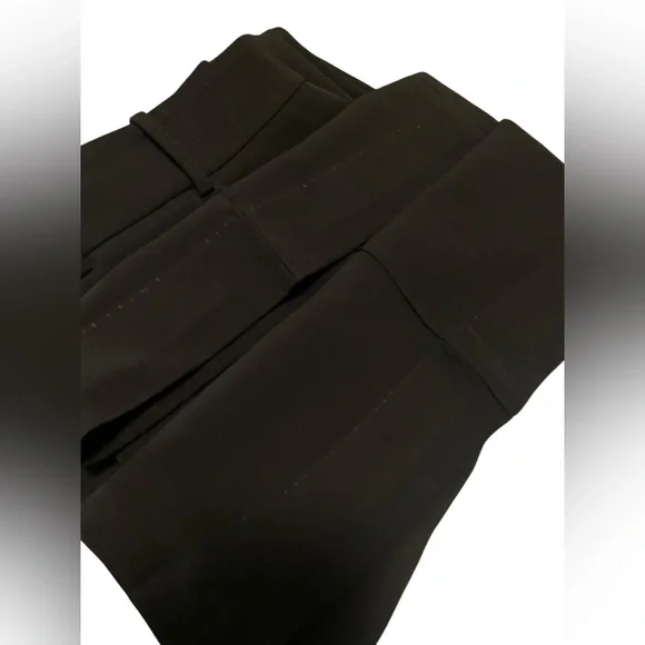 Milly Wide Leg Black Dress Pants 4 Made in USA Italian Fabric Career 30" Inseam - Picture 12 of 15